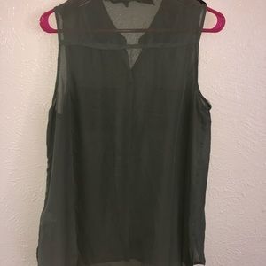 Sheer sleeveless tops